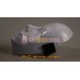 (DM506)PVC white human face mask fetish wear